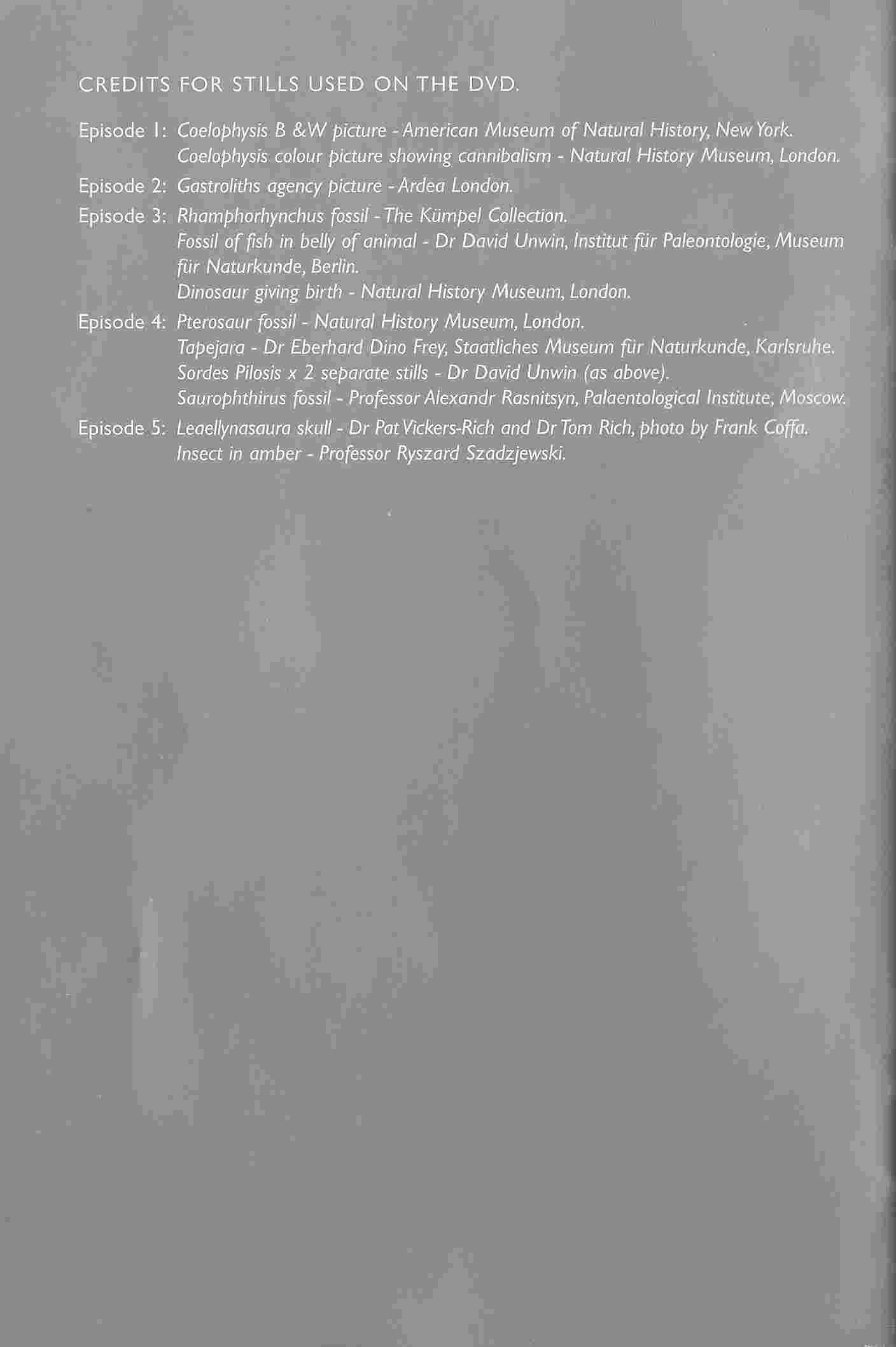 Inserts from BBCDVD 1016